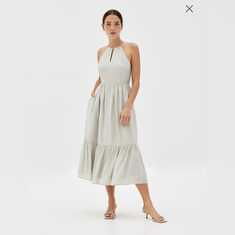 Love Bonito Maya Padded Cross Back Dress (Willow color)
